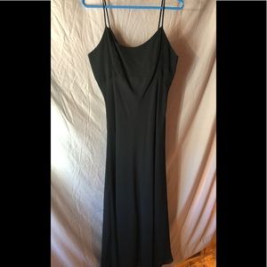 Full length black dress